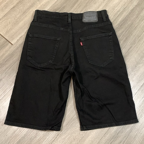 Levi’s 569 Black Loose Straight Denim Shorts size 31 - Picture 4 of 11